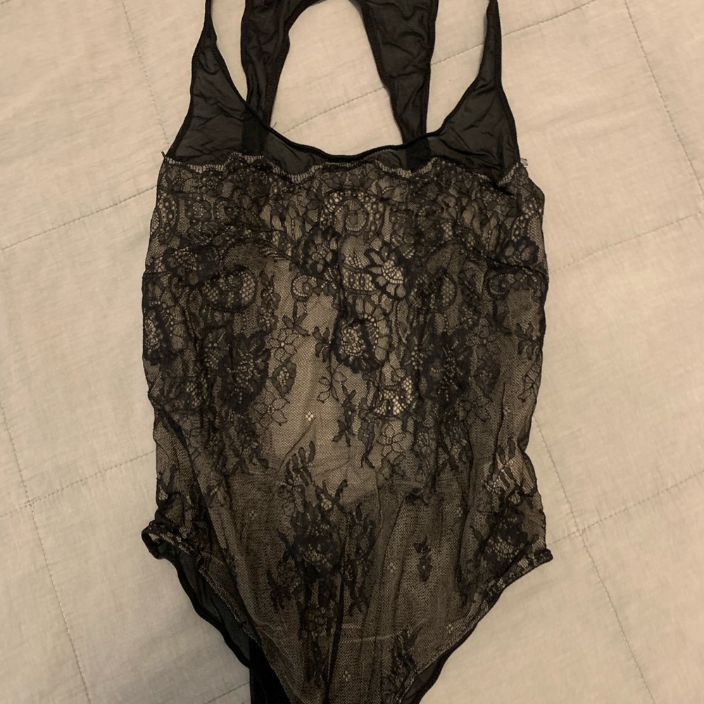 Beautiful black lace lingerie